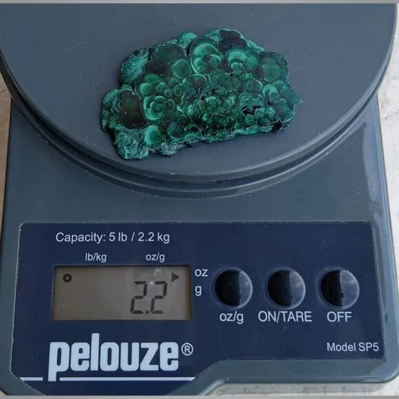 ❤️ MALACHITE mineral stone rock crystal slab 04 PEACE chakra balance - Picture 6 of 6